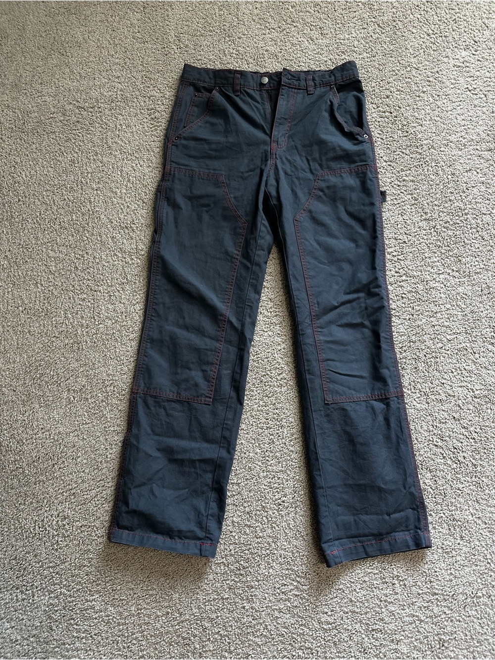 BDG Black Straight-Leg Utility Pants